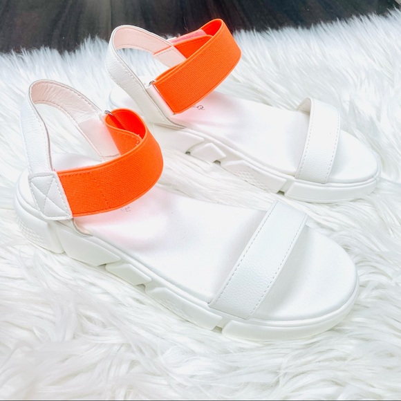 White orange strap sandal - Picture 10 of 10